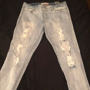G by GUESS Destroyed Lace Jegging 32